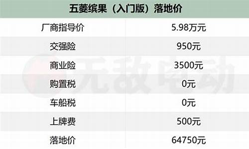 两厢汽车价格表五菱_五菱两座车价格